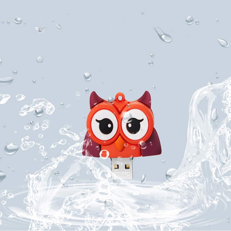 GARRULAX USB Flash Drive, 8GB / 16GB / 32GB USB2.0 Cute Animal USB Memory Stick Date Storage Pendrive Thumb Drives for Kids Children Collegue Student(16GB, Owl) - Image 5